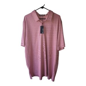Travis Mathew The Zinna NL Heather Cardinal Golf Polo Size XXXL New